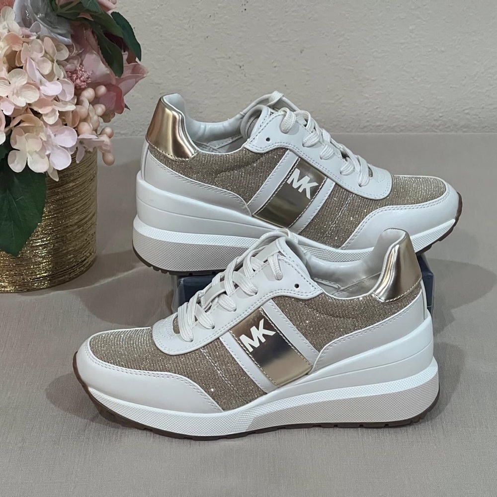 Michael Michael Kors Mabel Wedge Sneaker- Women’s. New - Picture 3 of 9